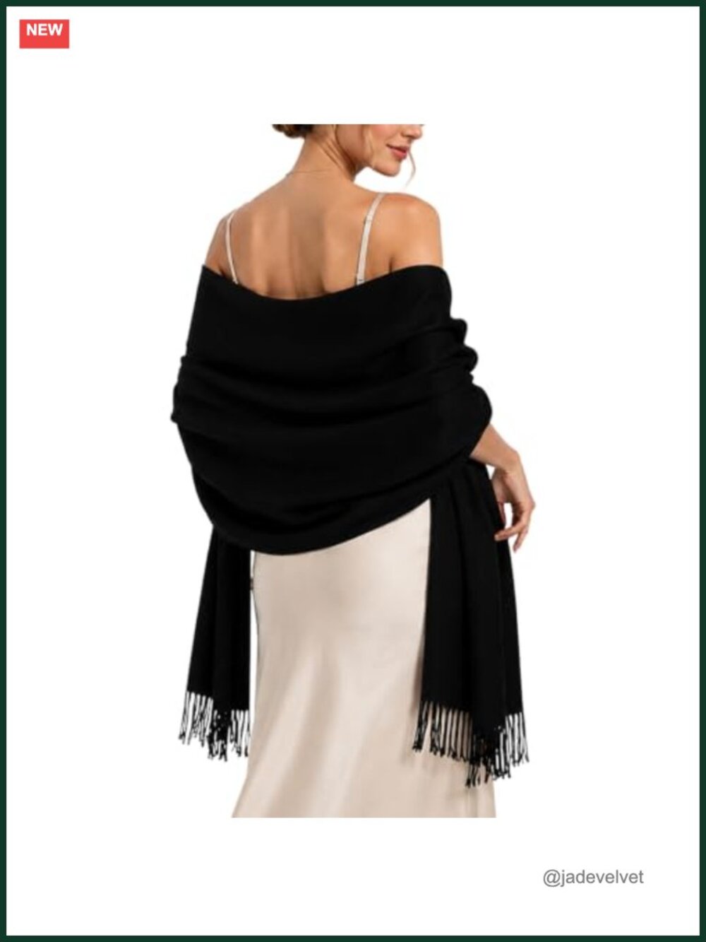 Women's Pashmina Shawl Wrap Fringe Scarf for Wedding Evening Party